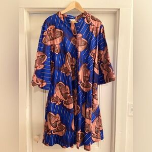 Blue and pink Zuri dress. Never worn but without tags.